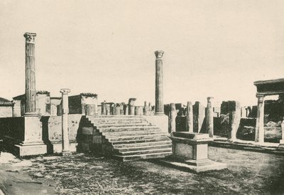 Apollontemplet som det är (gravyr) av Italian School