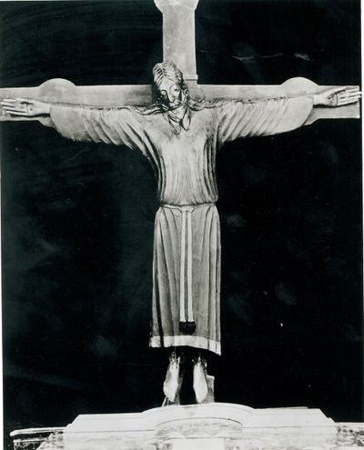 Volto Santo, möjligen påbörjad av Nikodemus (fl.1150-66) (trä) av Italian School
