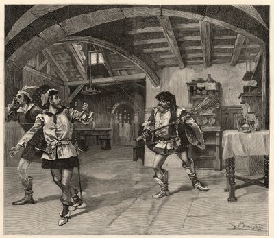 Produktionen av Giuseppe Verdis Falstaff (Teatro alla Scala) i Milano av Italian School