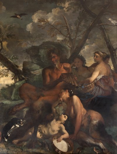 Dig matning av Bacchus, Myth of Orpheus av Italian School
