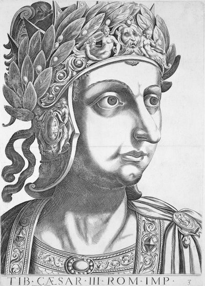 Tiberius Caesar (42 f.Kr.-37 e.Kr.), 1596 av Italian School