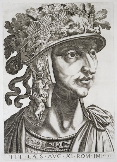 Titus Caesar (39-81 e.Kr.), 1596 av Italian School