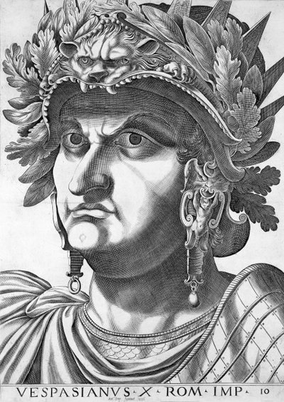 Vespasianus (9-79 e.Kr.), 1596 av Italian School