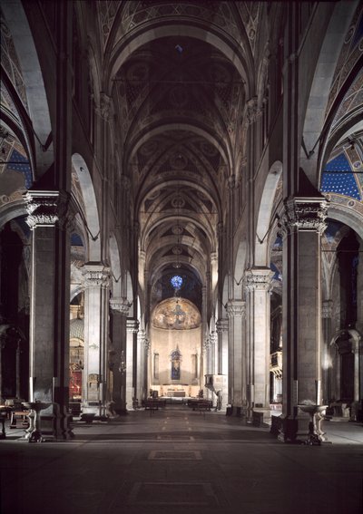 Utsikt över Lucca katedral av Italian School