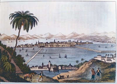 Utsikt över Mexico City, 1714 av Italian School
