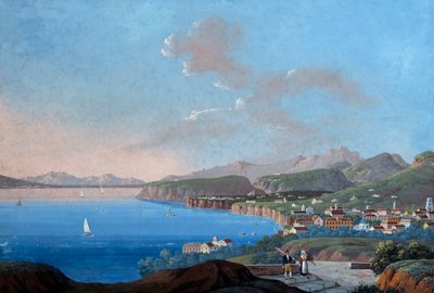 Utsikt över Sorrento (gouache) av Italian School