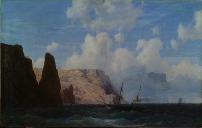 Klippiga klippor av Ivan Aivazovsky