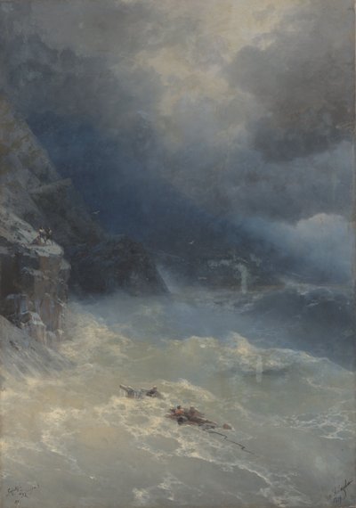 Stormen vid Cape Aya av Ivan Aivazovsky