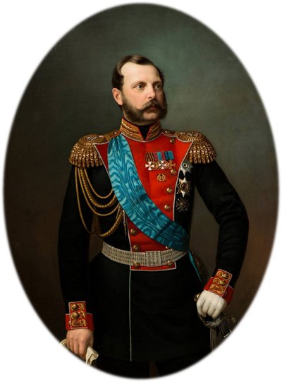 Porträtt av kejsar Alexander II 1818-1881, 1860-talet av Ivan Alexeevich Tyurin