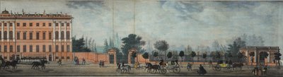Anichkovpalatset. Från panoraman av Nevsky Prospekt, 1830 av Ivan Alexeyevich Ivanov
