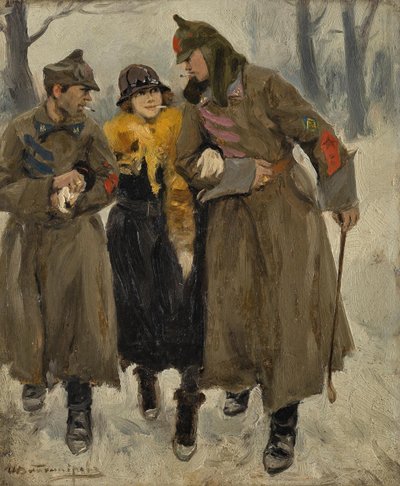 Soldater med prostituerad. av Ivan Alexeyevich Vladimirov