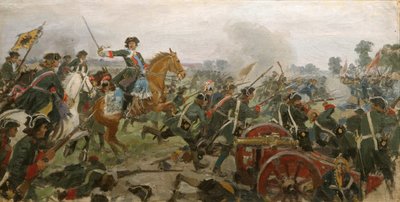 Slaget vid Poltava av Ivan Alexeyevich Vladimirov