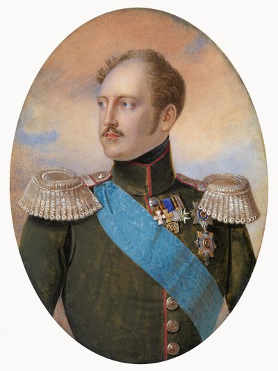 Porträtt av kejsar Nicholas I 1796-1855 av Ivan Andreyevich Winberg
