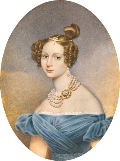 Prinsessan Friederike Charlotte Marie av Württemberg, storhertiginnan Elena Pavlovna av Ryssland. av Ivan Andreyevich Winberg