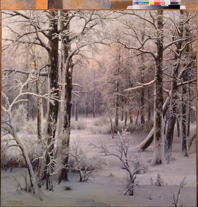 Frost (Rimfrost) - Målning av Ivan Avgustovich Velz (1866-1926), olja på duk av Ivan Avgustovich Velz