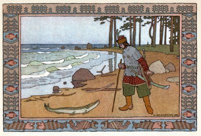 Prinsessan och grodan, ca 1899 (litografi) av Ivan Yakovlevich Bilibin