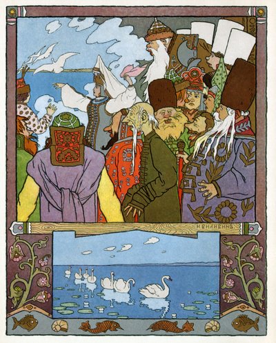 Prinsessan och grodan, ca 1899 (litografi) av Ivan Yakovlevich Bilibin