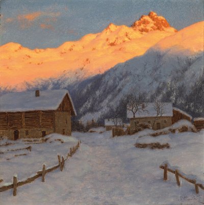 Kväll på berget, Haute-Savoie av Ivan Fedorovich Choultse