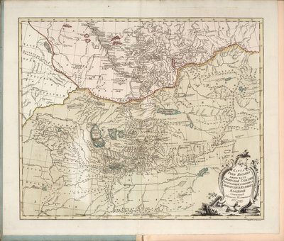 Karta över floden Irtysh, den södra delen av Sibiriska guvernementet, 1777. av Ivan Ivanovich Islenyev