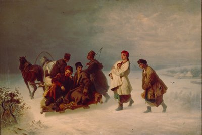 Rekryternas farväl, 1860 av Ivan Ivanovich Sokolov