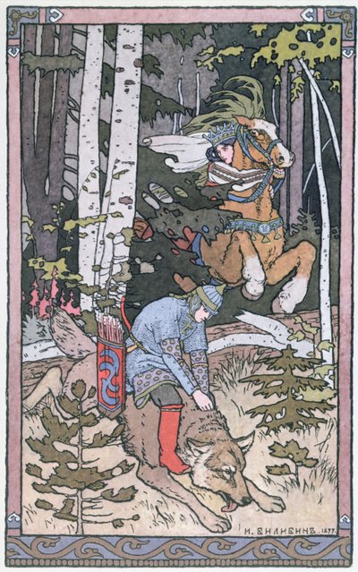 Scen ur en rysk saga, 1899 av Ivan Yakovlevich Bilibin