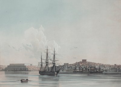 Nya marina baracker och inre hamn i Sevastopol, 1850-talet av Ivan Konstantinovich Aivazovsky