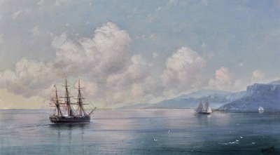 Skepp utanför Krimkusten, 1881. av Ivan Konstantinovich Aivazovsky