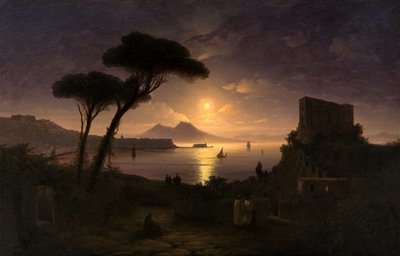 Neapelbukten vid månbelyst natt, 1842 av Ivan Konstantinovich Aivazovsky