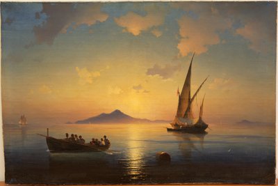 Neapelbukten av Aivazovsky, Ivan Konstantinovich (1817-1900) av Ivan Konstantinovich Aivazovsky