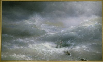 Vågen av Aivazovsky, Ivan Konstantinovich (1817-1900) av Ivan Konstantinovich Aivazovsky