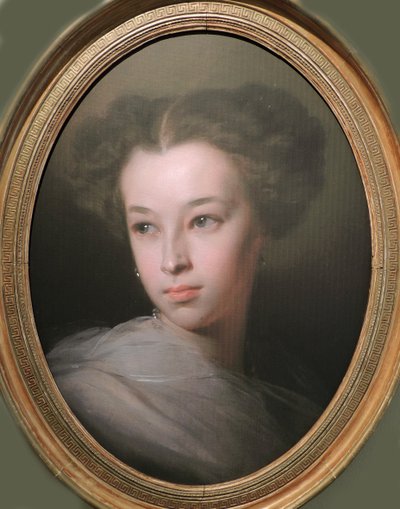 Porträtt av Natalia Alexandrovna Pushkina, grevinna av Merenberg 1836-1913, poetens dotter, 1849 av Ivan Kosmich Makarov