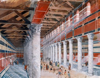 Baths basilica, Wroxeter Roman City, 1:a-3:e århundradet, 1990-2010 av Ivan Lapper