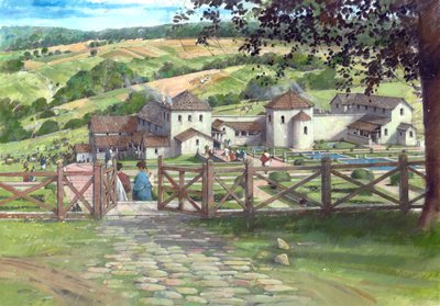 Great Witcombe Roman Villa, cirka AD250, c1990-2010 av Ivan Lapper