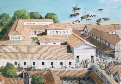 Richborough Roman Fort, 300-talet. 1990-2010 av Ivan Lapper