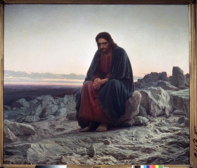 Kristus i vildmarken av Ivan Nikolaevich Kramskoy