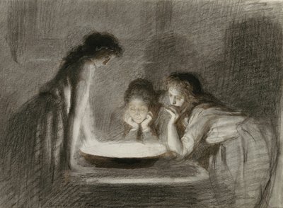 Julaftonsspådom, 1870-tal av Ivan Nikolaevich Kramskoy