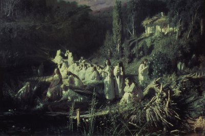 Sjöjungfrur, 1871 av Ivan Nikolaevich Kramskoy