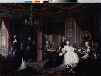 Kejsarinnan Katarina den stora (Catherine II Romanov av Ivan Osipovich Miodushevsky