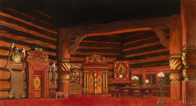 Scenografi för operan The Tsars Bride av N. Rimsky-Korsakov, 1930 av Ivan Yakovlevich Bilibin
