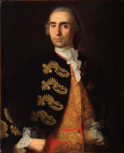 Porträtt av Ivan Kotsarev, 1757-1759 av Ivan Yakovlevich Vishnyakov