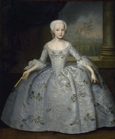 Porträtt av Sarah Eleanore von Fermor, ca. 1750 av Ivan Yakovlevich Vishnyakov