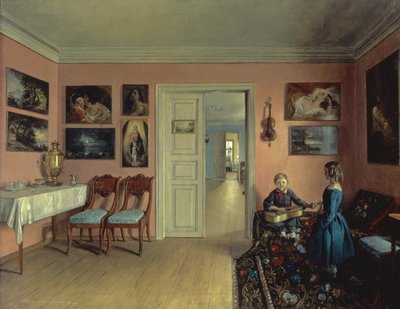 I konstnärsrummet, 1855 av Iwan Chrutsky