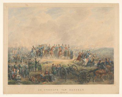 Överlämnande av Hasselt den 8 augusti 1831 Överlämnandet av Hasselt, den 8 augusti 1831 (titel på föremålet) av Izaak Schouman