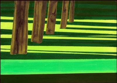 Kensington Gardens Series: Dazzle, 2007 (mixed media på papper) av Izabella Godlewska de Aranda