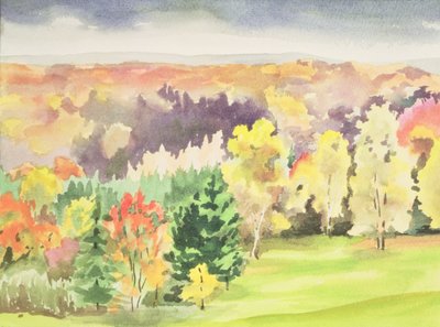 No.64 Autumn, Beaufays, Liege, Belgien (wc) av Izabella Godlewska de Aranda