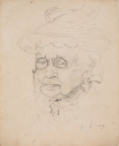 Kvinna med lorgnät av J.A. Jerichau
