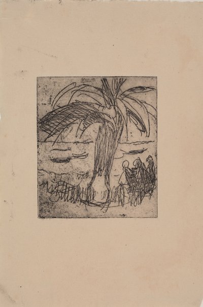 Palm vid havet av J.A. Jerichau