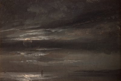 Månsken över havet av Johan Christian Dahl