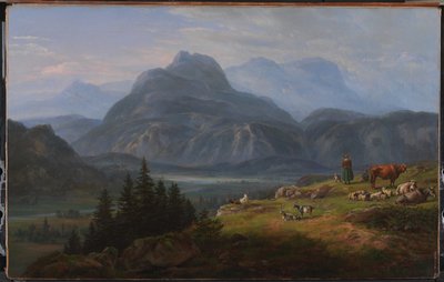 Etschdalen nära Roveredo av Johan Christian Dahl