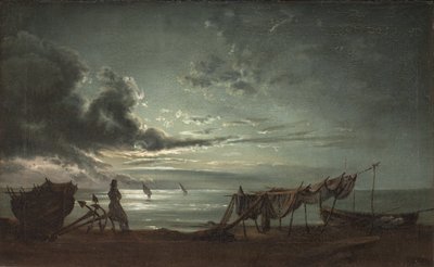 Neapelbukten. Månsken av Johan Christian Dahl